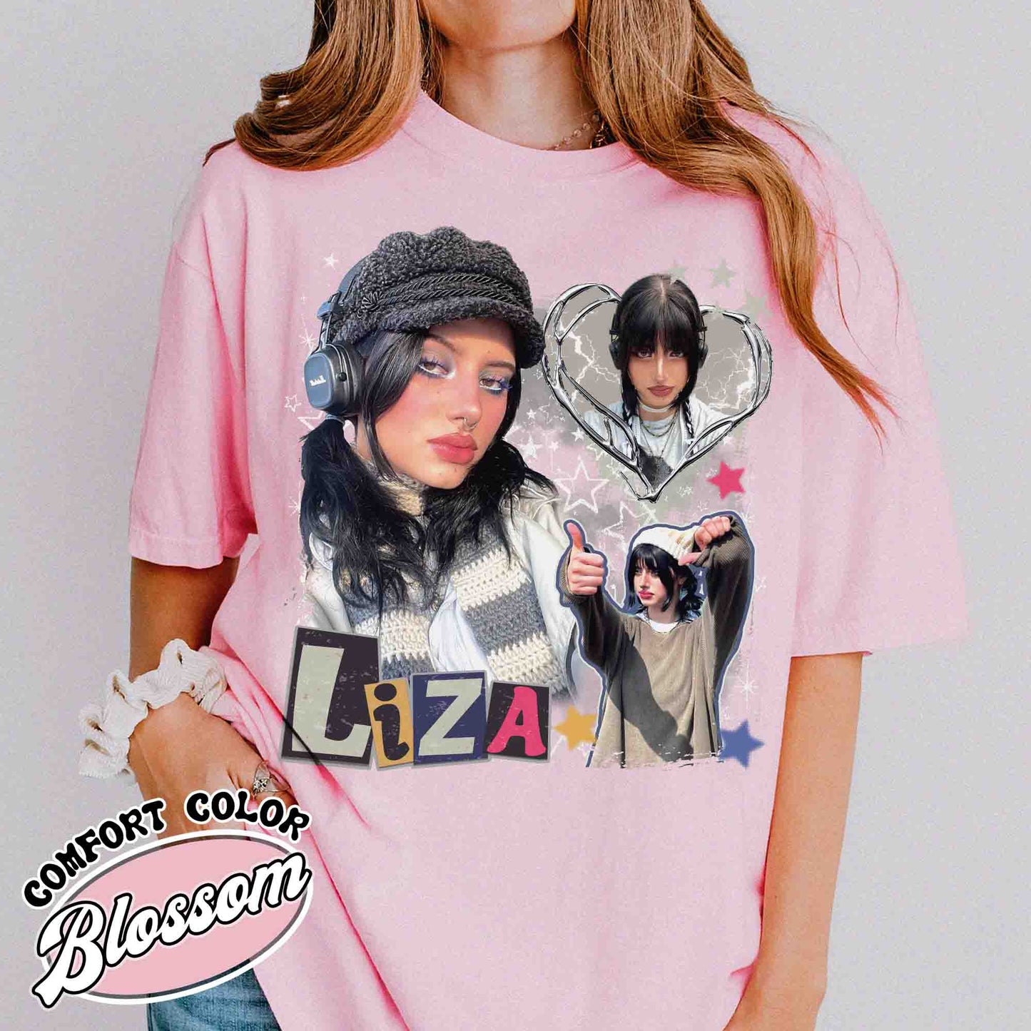 Custom Photo Comfort Color Shirt, Custom Photo Bootleg Girlfriend, 90s Retro T-shirt, Custom Bootleg Rap Tee, Custom Your Own Bootleg, Insert Your Design