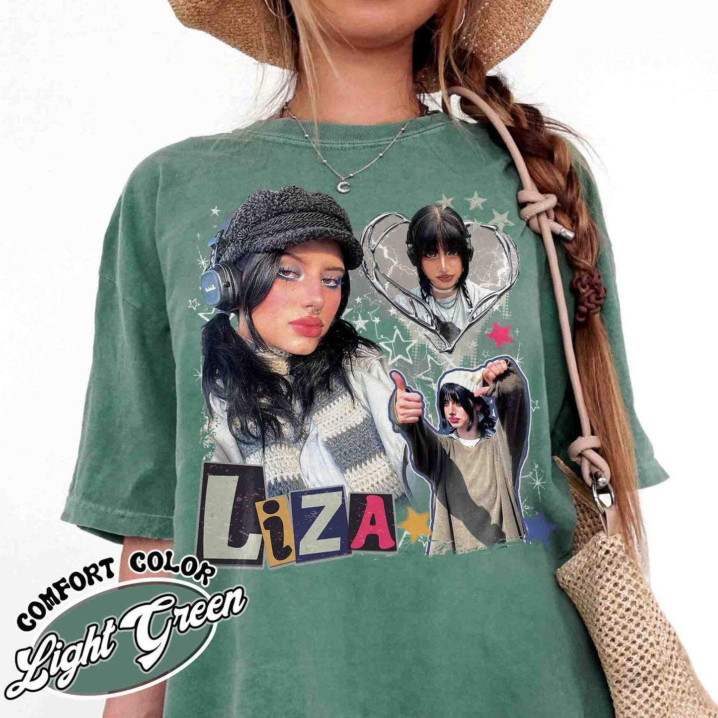 Custom Photo Comfort Color Shirt, Custom Photo Bootleg Girlfriend, 90s Retro T-shirt, Custom Bootleg Rap Tee, Custom Your Own Bootleg, Insert Your Design