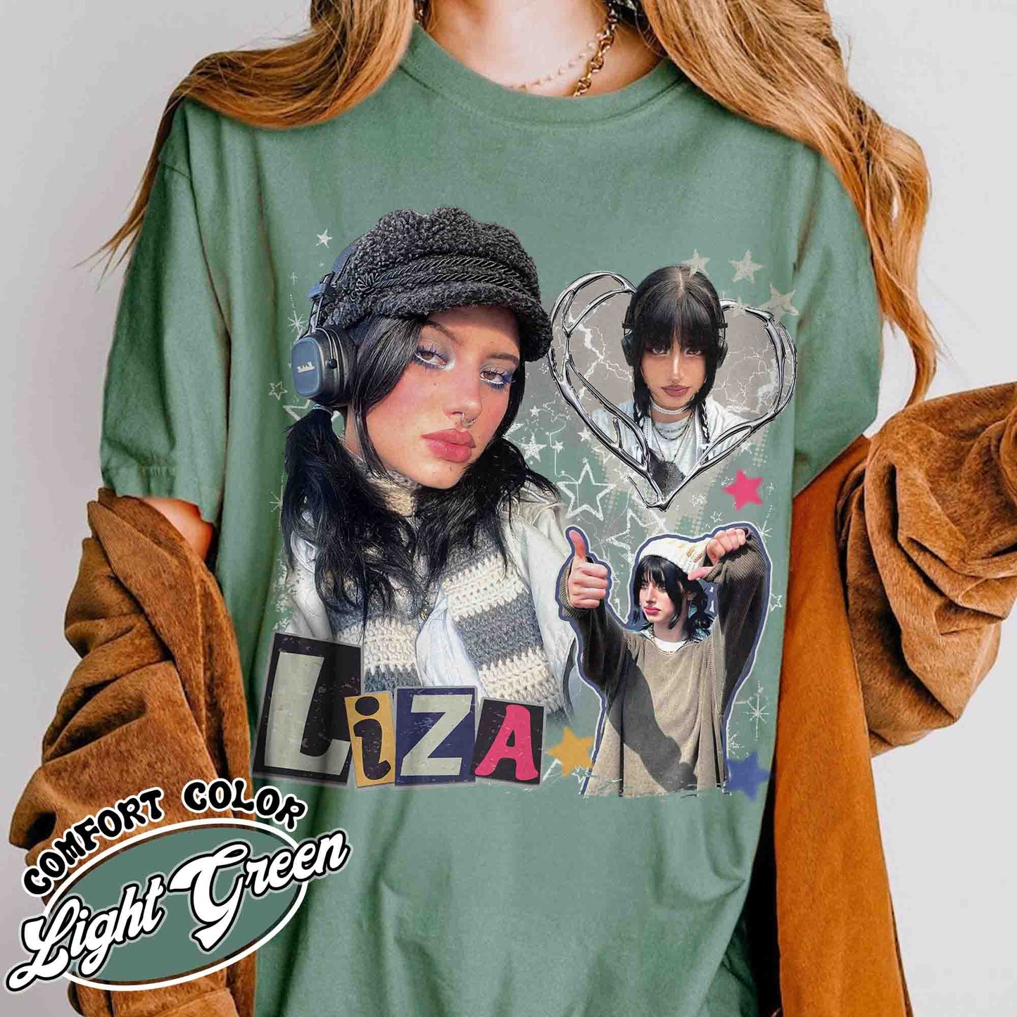 Custom Photo Comfort Color Shirt, Custom Photo Bootleg Girlfriend, 90s Retro T-shirt, Custom Bootleg Rap Tee, Custom Your Own Bootleg, Insert Your Design