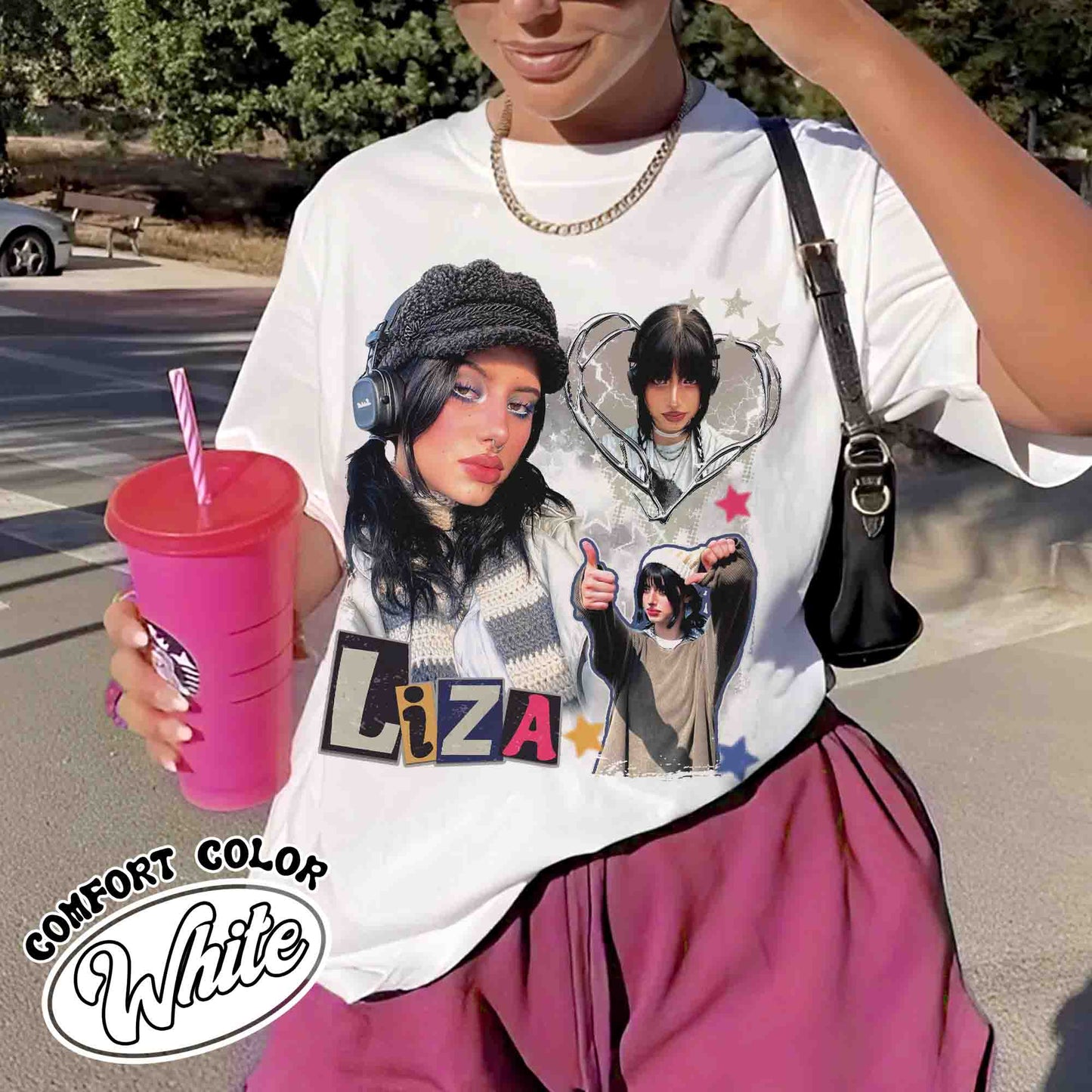 Custom Photo Comfort Color Shirt, Custom Photo Bootleg Girlfriend, 90s Retro T-shirt, Custom Bootleg Rap Tee, Custom Your Own Bootleg, Insert Your Design