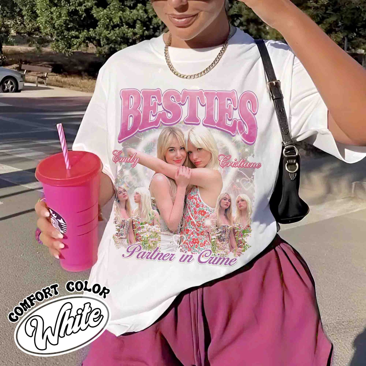 Custom Bootleg Besties Comfort Color Shirt, Besties BFFs Bootleg Shirt, Best Friend Birthday, Best Friend Gift, Custom Shirts for Besties, Custom Best Friend